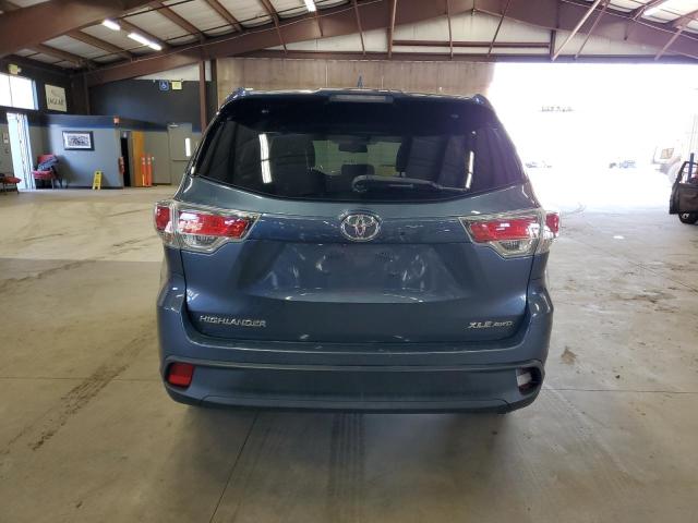 5TDJKRFH3FS117531 - 2015 TOYOTA HIGHLANDER XLE 蓝色 照片 6
