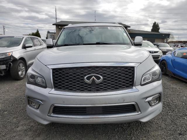 JN8AZ2NCXF9371457 - 2015 INFINITI QX80 SILVER photo 5