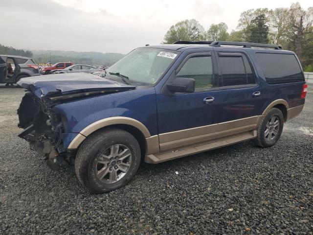 1FMJK1J53BEF15719 - 2011 FORD EXPEDITION EL XLT BLUE photo 1