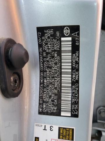 JTDZN3EU7C3182739 - 2012 TOYOTA PRIUS V BLUE photo 13