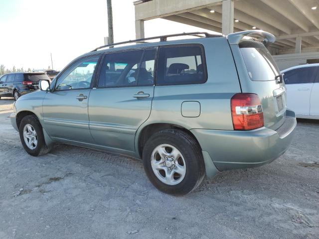 JTEGD21A170160335 - 2007 TOYOTA HIGHLANDER GREEN photo 2