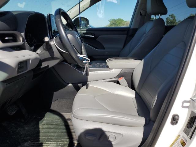5TDGZRBH1MS061842 - 2021 TOYOTA HIGHLANDER XLE WHITE photo 7