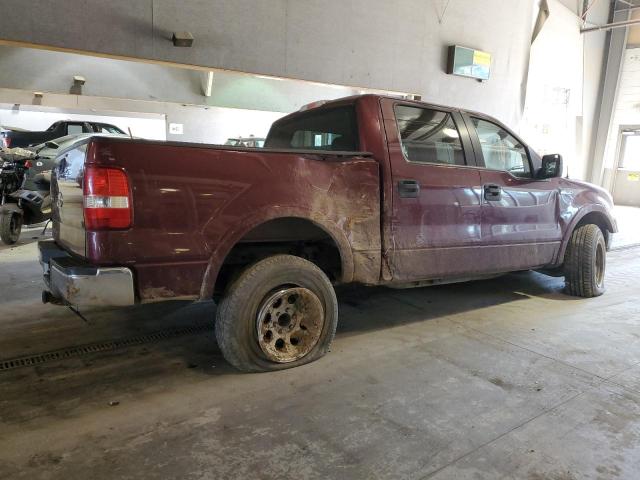 1FTPW12535FA41822 - 2005 FORD F150 SUPERCREW BURGUNDY photo 3