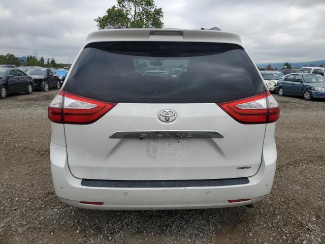 5TDYK3DC3FS659828 - 2015 TOYOTA SIENNA XLE WHITE photo 6