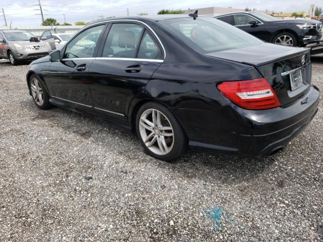 WDDGF4HB0CR239483 - 2012 MERCEDES-BENZ C 250 BLACK photo 2