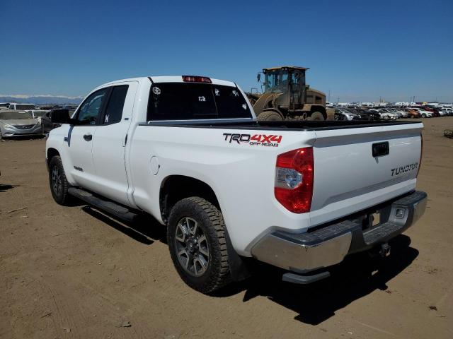 5TFUY5F19KX804606 - 2019 TOYOTA TUNDRA DOUBLE CAB SR/SR5 WHITE photo 2