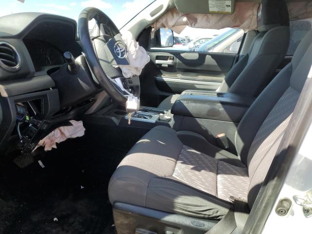 5TFUY5F19KX804606 - 2019 TOYOTA TUNDRA DOUBLE CAB SR/SR5 WHITE photo 7