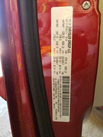 2C4RDGCG7FR515914 - 2015 DODGE GRAND CARA SXT RED photo 13