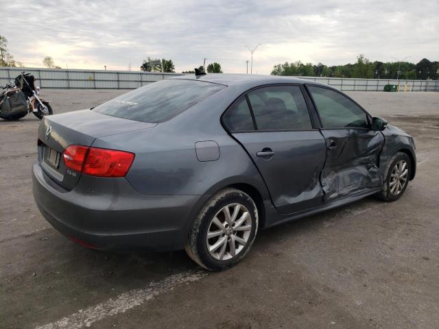 3VWDX7AJ2BM355472 - 2011 VOLKSWAGEN JETTA SE GRAY photo 3