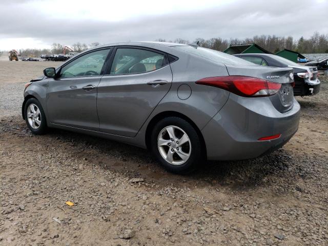 5NPDH4AE8EH467074 - 2014 HYUNDAI ELANTRA SE GRAY photo 2