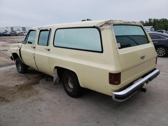 CCS167F164273 - 1977 CHEVROLET SUBURBAN YELLOW photo 2