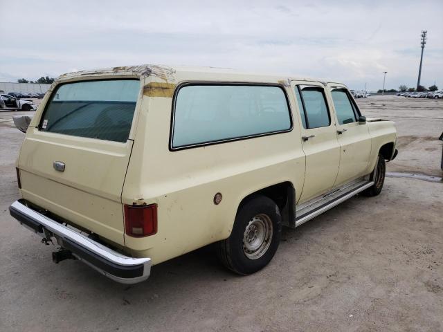 CCS167F164273 - 1977 CHEVROLET SUBURBAN YELLOW photo 3