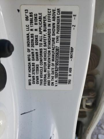 19XFB2F95DE056387 - 2013 HONDA CIVIC EXL 白色 照片 13