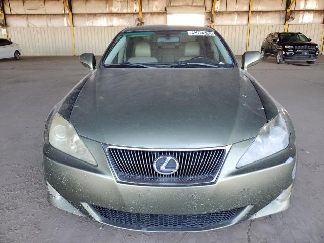 JTHBK262775044080 - 2007 LEXUS IS 250 GREEN photo 5