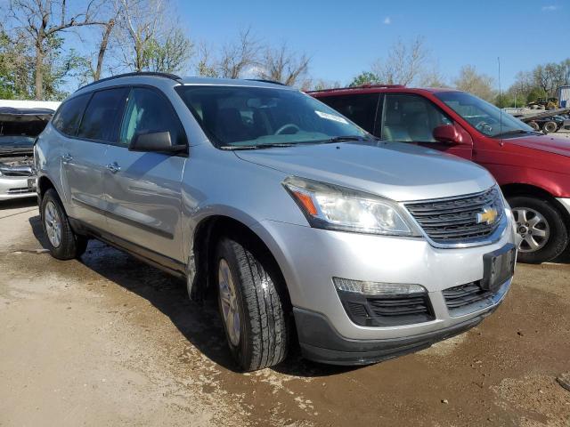 1GNKRFED4DJ131131 - 2013 CHEVROLET TRAVERSE LS SILVER photo 4