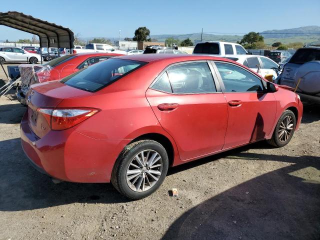 5YFBURHE1EP012611 - 2014 TOYOTA COROLLA L RED photo 3