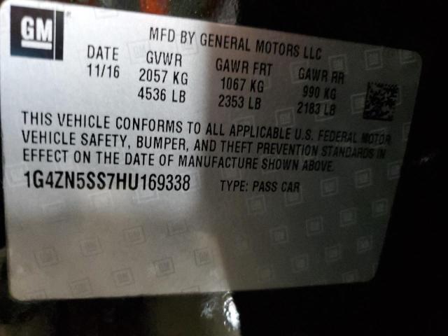 1G4ZN5SS7HU169338 - 2017 BUICK LACROSSE PREFERRED BLACK photo 12