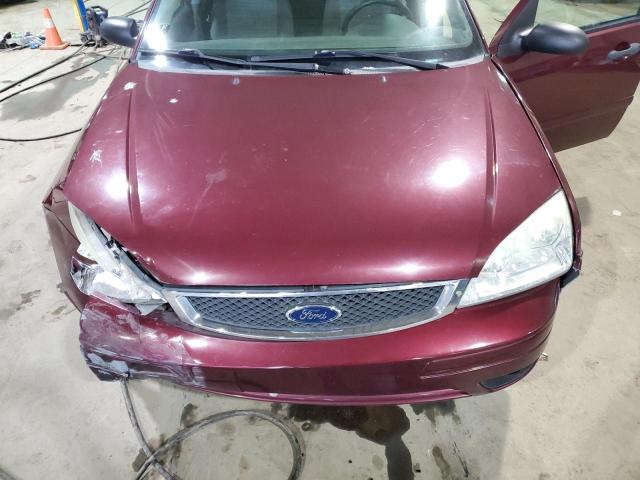 1FAHP34N17W159628 - 2007 FORD FOCUS ZX4 MAROON photo 11