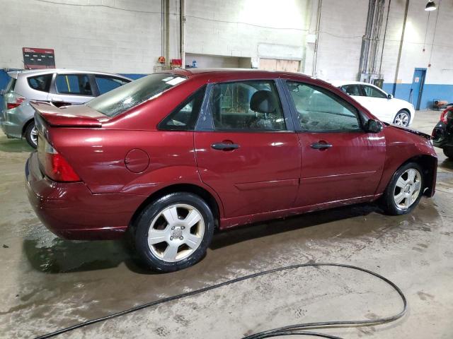 1FAHP34N17W159628 - 2007 FORD FOCUS ZX4 MAROON photo 3