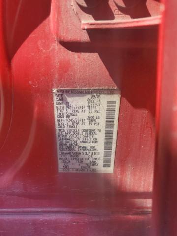 1N6AA07A96N517385 - 2006 NISSAN TITAN XE RED photo 12