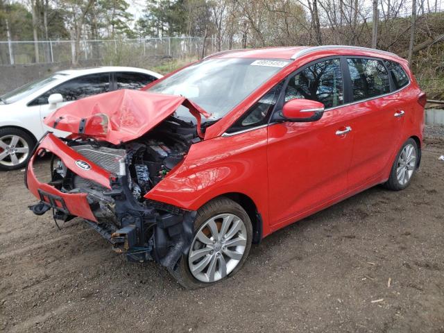 KNAHU8A38E7069531 - 2014 KIA RONDO RED photo 1