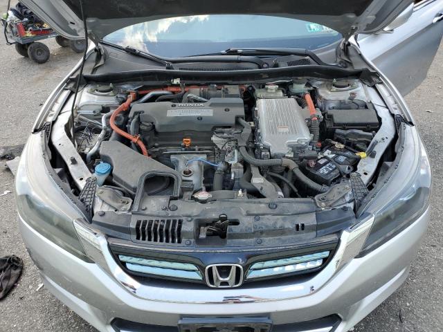 1HGCR6F52FA004371 - 2015 HONDA ACCORD HYBRID EXL SILVER photo 11