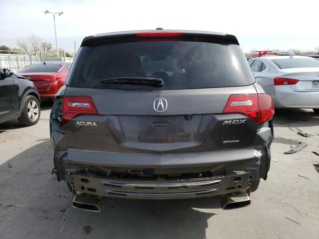 2HNYD2H36CH528007 - 2012 ACURA MDX TECHNOLOGY GRAY photo 6