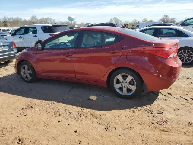 KMHDH4AE6DU615268 - 2013 HYUNDAI ELANTRA GLS RED photo 2