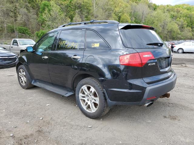 2HNYD28467H540723 - 2007 ACURA MDX TECHNOLOGY BLACK photo 2