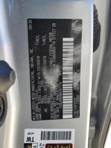 5TDGZRBH8MS061238 - 2021 TOYOTA HIGHLANDER XLE SILVER photo 14