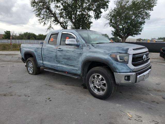 5TFRY5F1XEX160513 - 2014 TOYOTA TUNDRA DOUBLE CAB SR/SR5 GRAY photo 4