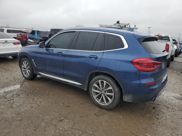 5UXTR9C57JLD64805 - 2018 BMW X3 XDRIVE30I BLUE photo 2