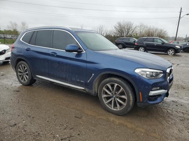 5UXTR9C57JLD64805 - 2018 BMW X3 XDRIVE30I BLUE photo 4