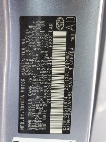 2T1KR32E95C421415 - 2005 TOYOTA COROLLA MA XR BLUE photo 13