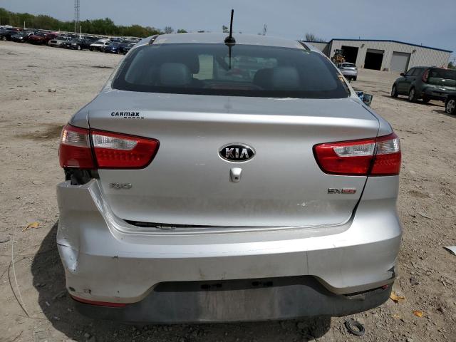 KNADN4A38G6624734 - 2016 KIA RIO EX SILVER photo 6