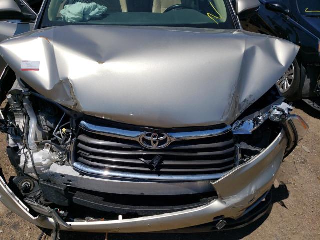 5TDJKRFH9FS169276 - 2015 TOYOTA HIGHLANDER XLE GOLD photo 7
