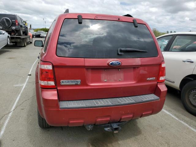 1FMCU93Z68KB80130 - 2008 FORD ESCAPE XLT RED photo 6