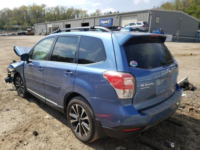 JF2SJGWCXHH555360 - 2017 SUBARU FORESTER 2.0XT TOURING BLUE photo 2