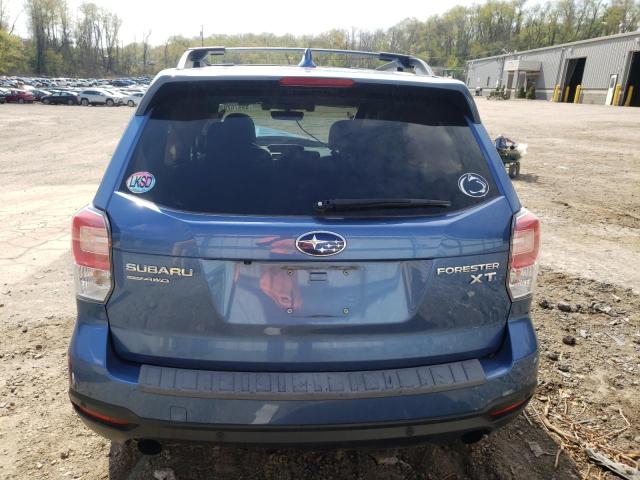 JF2SJGWCXHH555360 - 2017 SUBARU FORESTER 2.0XT TOURING BLUE photo 6