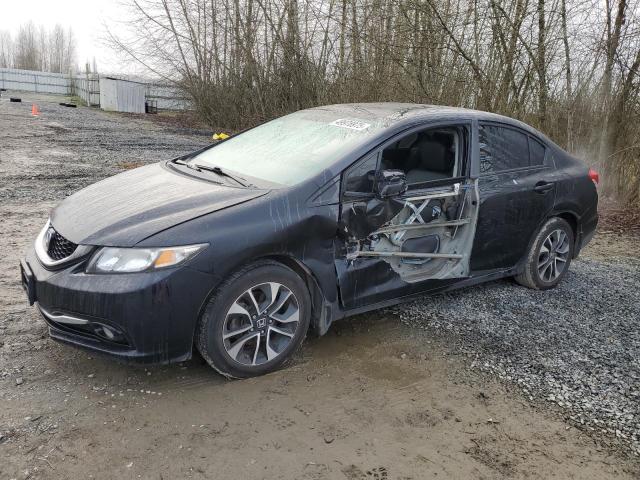 19XFB2F91DE209458 - 2013 HONDA CIVIC EXL BLACK photo 1