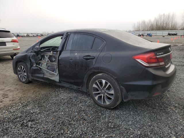 19XFB2F91DE209458 - 2013 HONDA CIVIC EXL BLACK photo 2