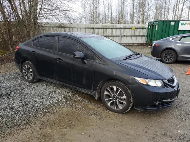 19XFB2F91DE209458 - 2013 HONDA CIVIC EXL BLACK photo 4