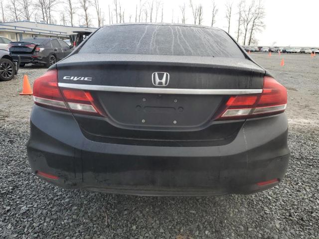 19XFB2F91DE209458 - 2013 HONDA CIVIC EXL BLACK photo 6