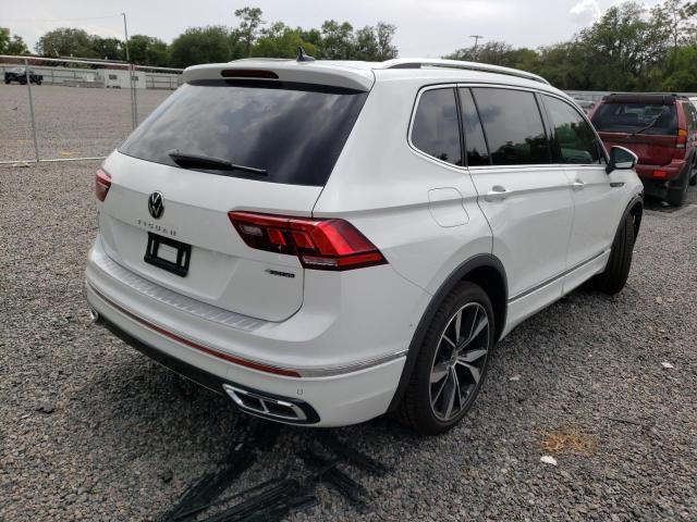 3VV4B7AX8NM166420 - 2022 VOLKSWAGEN TIGUAN SEL R-LINE WHITE photo 3