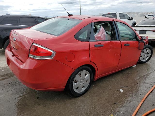 1FAHP34N38W137390 - 2008 FORD FOCUS S/SE RED photo 3