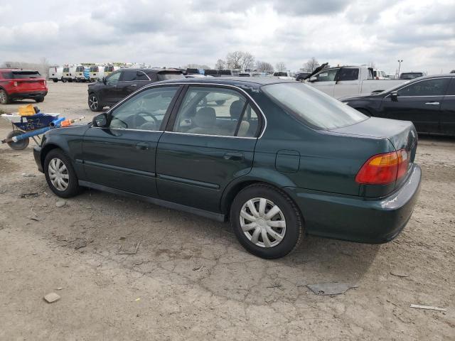 1HGEJ6673XL033580 - 1999 HONDA CIVIC LX GREEN photo 2