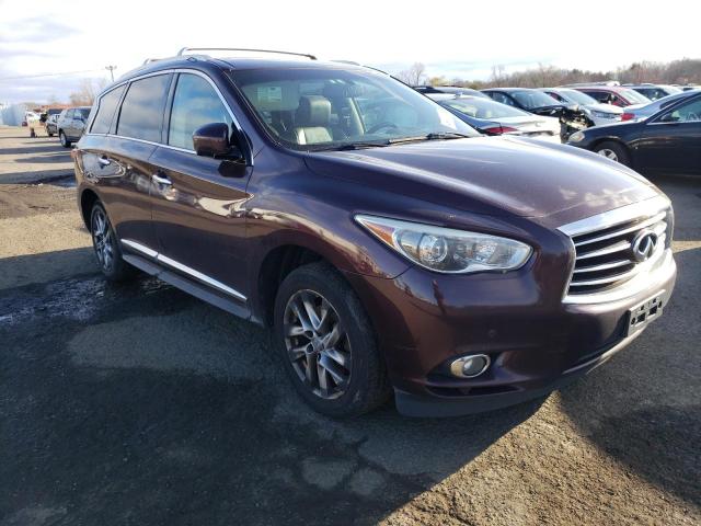 5N1AL0MM2DC321823 - 2013 INFINITI JX35 BURGUNDY photo 4