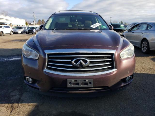 5N1AL0MM2DC321823 - 2013 INFINITI JX35 BURGUNDY photo 5