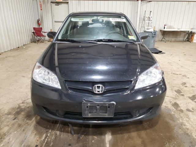 JHMES26795S001786 - 2005 HONDA CIVIC EX BLACK photo 5