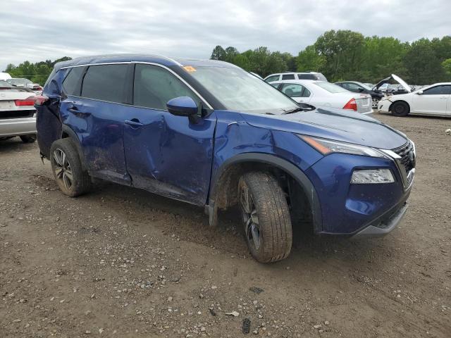 JN8AT3CA0MW028129 - 2021 NISSAN ROGUE SL BLUE photo 4